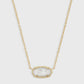 Elisa 20" Pendant Necklace Gold Ivory Mother of Pearl