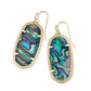 Elle Drop Earrings Gold Abalone Shell