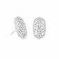 Ellie Stud Earrings Silver Filigree
