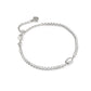Emilie Tennis Bracelet Silver Ivory MOP