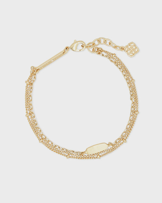 Fern Multi Strand Bracelet Gold