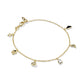 Halloween Delicate Chain Bracelet Gold Multi Mix