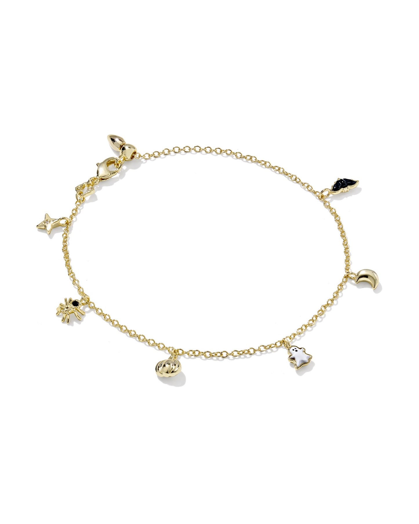 Halloween Delicate Chain Bracelet Gold Multi Mix