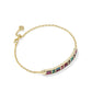 Jamie Delicate Chain Bracelet Gold Multi Mix