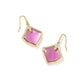 Joelle Drop Earrings Gold Azalea Illusion