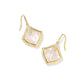 Joelle Drop Earrings Gold Ivory MOP