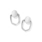 Kaia Open Frame Earrings Silver