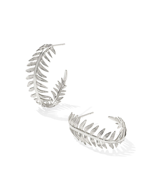 Kayla Hoop Earrings Silver