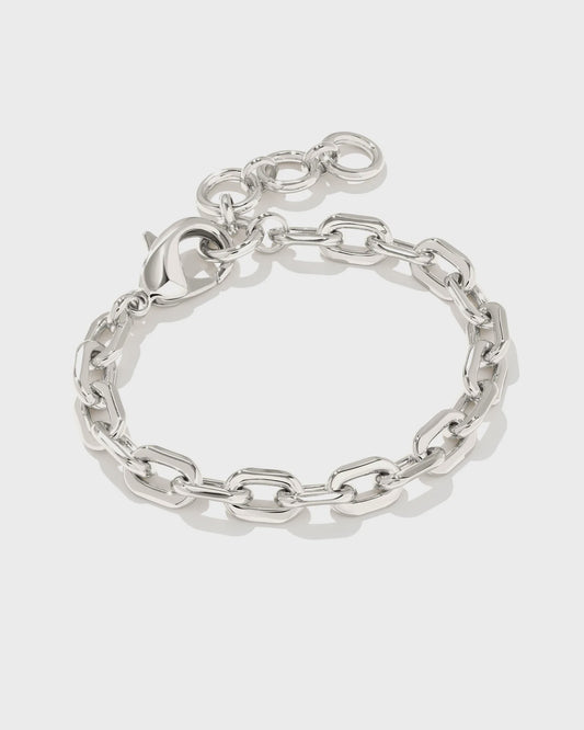 Korinne Chain Bracelet Rhodium