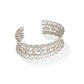 Krista Lace Cuff Bracelet Silver M/L