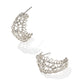 Krista Lace Huggie Earrings Silver