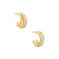Livy Huggie Earrings Gold Metal