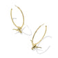 Longhorn Hoop Earrings Gold