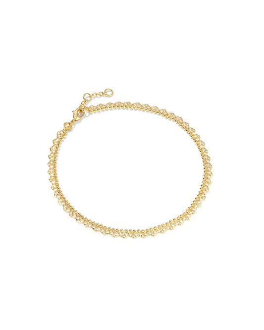 Mallory Rose Anklet Gold
