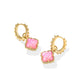 Mallory Rose Huggie Earrings Gold Blush Ivory MOP