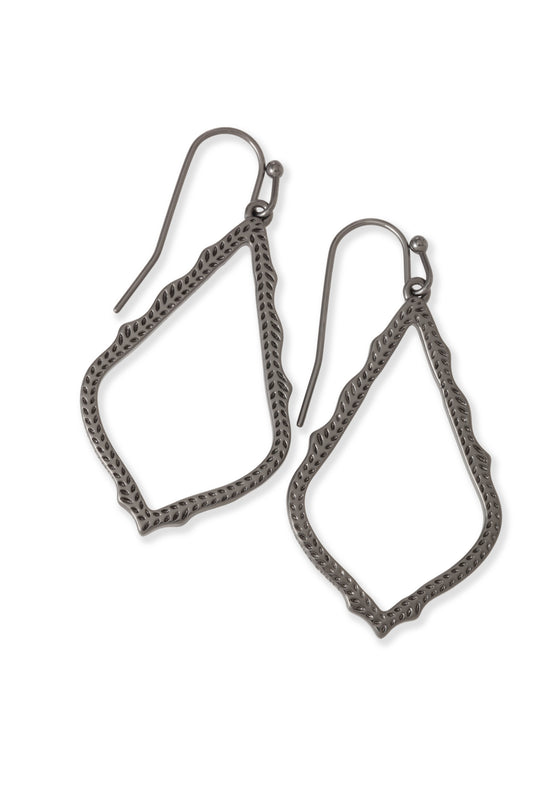 Sophia Earrings Gunmetal