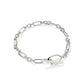 Sylvia Metal Link and Chain Bracelet Silver