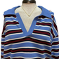 Low Key Stripe Fleece Henley