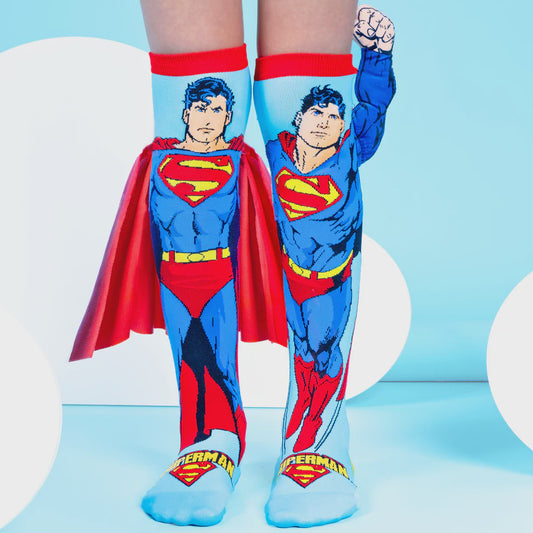 Superman Kid/Adult Socks