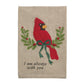 Cardinal Embroidered Towel