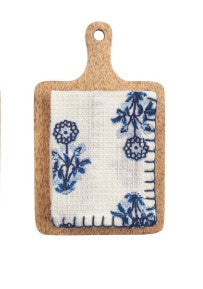 Flower Wood Board & Towel Set