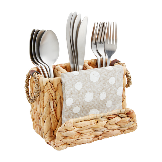 Hyacinth Utensil Napkin Holder