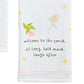 Welcome Garden Embroidered Towel