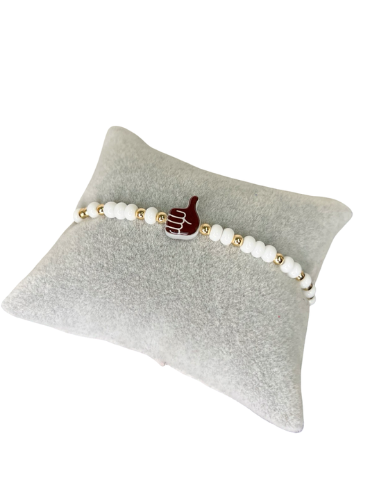 BB Gameday Hand Sign Bracelet Thumbs Up Sprinkle