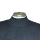Mock Neck Short Sleeve Sweater Black