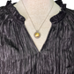 Crinkle Textured Top Black