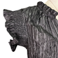 Crinkle Textured Top Black