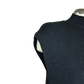 Mock Neck Short Sleeve Sweater Black