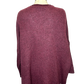 Fortune Oversized Hi Lo Soft Knit Sweater Merlot