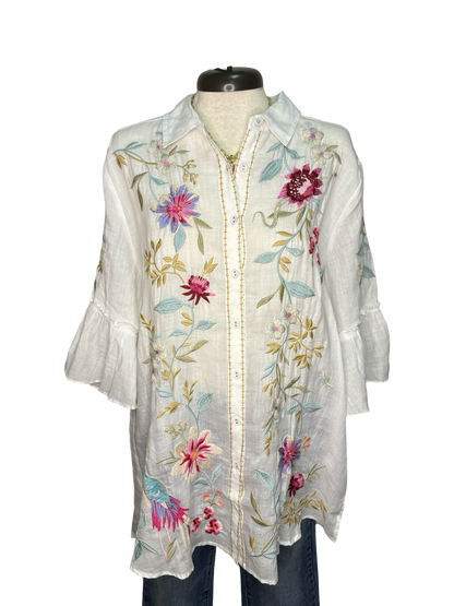 Darcey Ruffle Sleeve Tunic