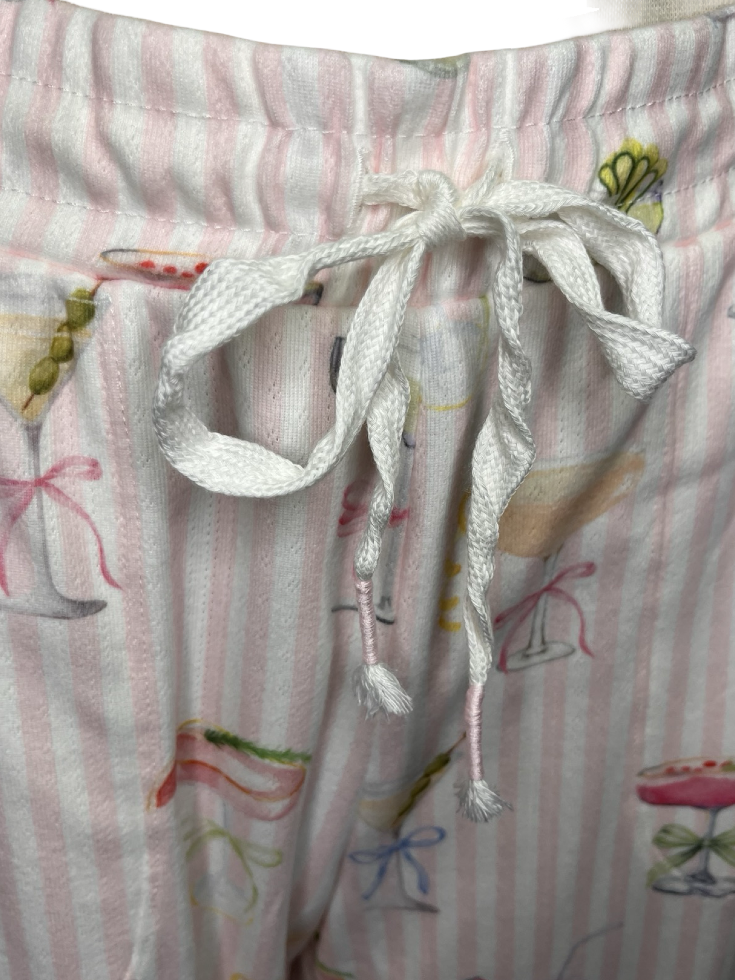 Pretty Punch Cocktail Print Open Leg Pants