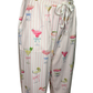 Pretty Punch Cocktail Print Open Leg Pants