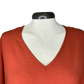 Rust V Neck Top