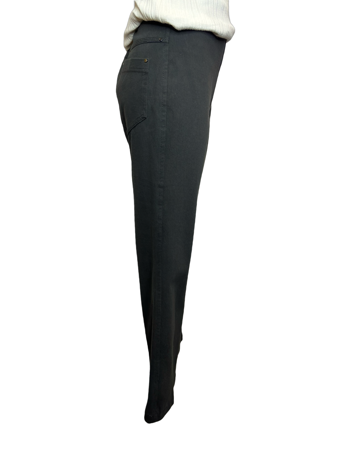 Ankle Denim Baby Bootcut Black