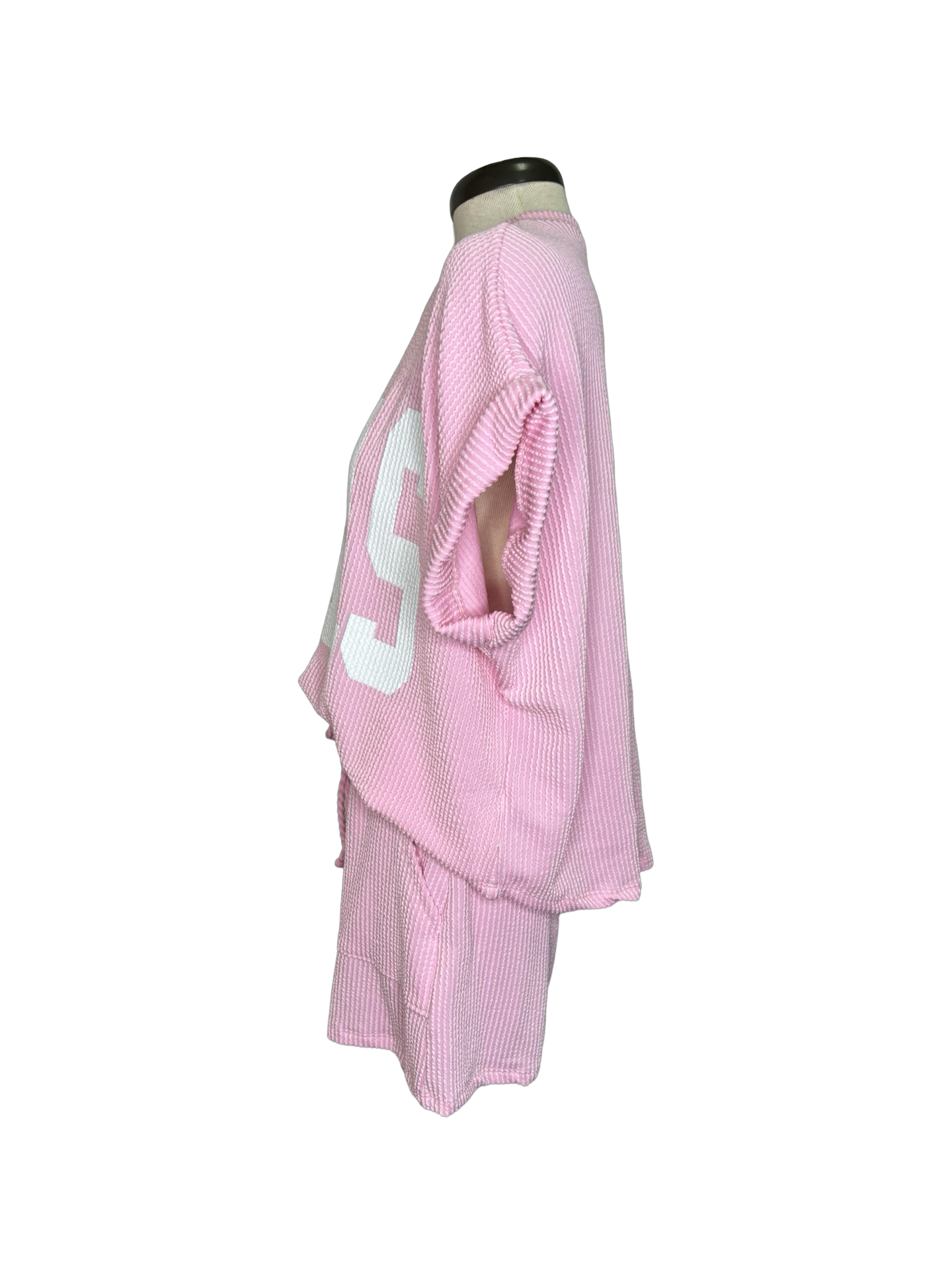 Knit Short Big Pockets Baby Pink
