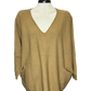 Leonie Oversize V Neck Sweater Caramel