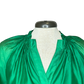 Split Neck Blouse Emerald