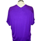 Madison V Neck Folded Cuff Sleeve Top Purple