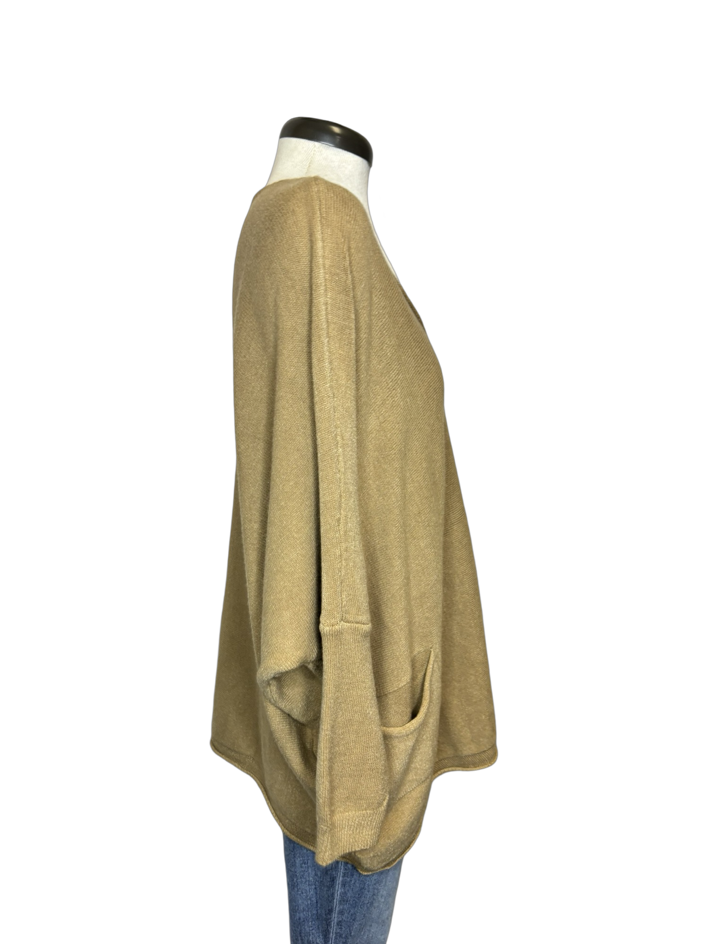 Leonie Oversize V Neck Sweater Caramel