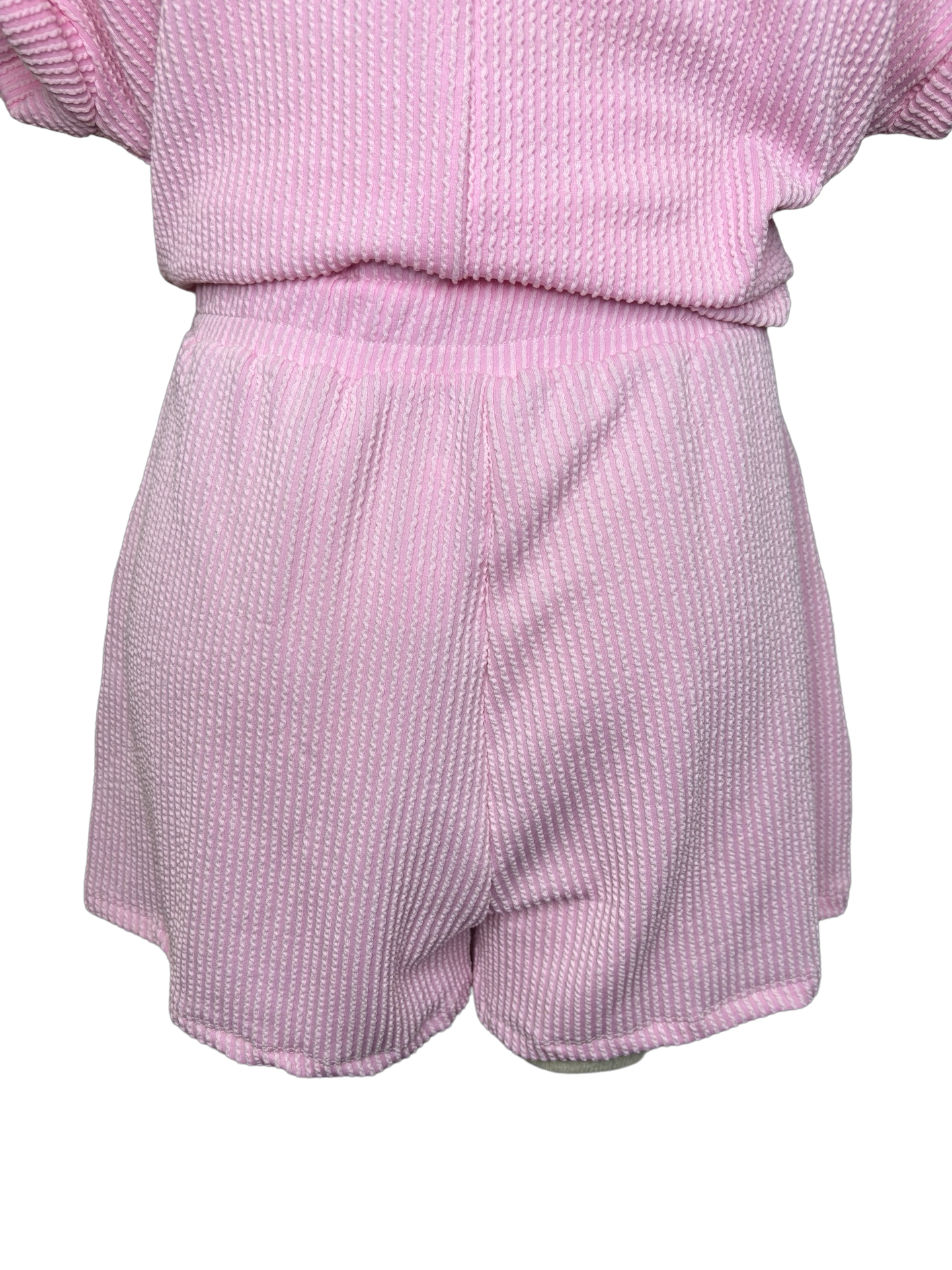 Knit Short Big Pockets Baby Pink