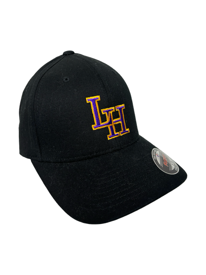 Men's Black LH Ctr Flexfit Hat