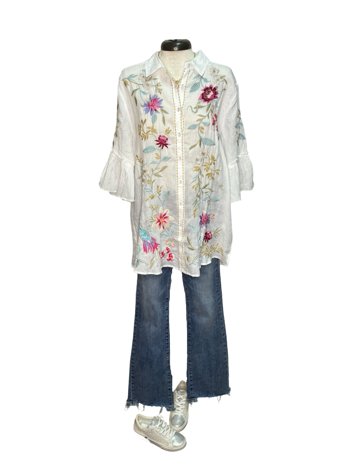 Darcey Ruffle Sleeve Tunic