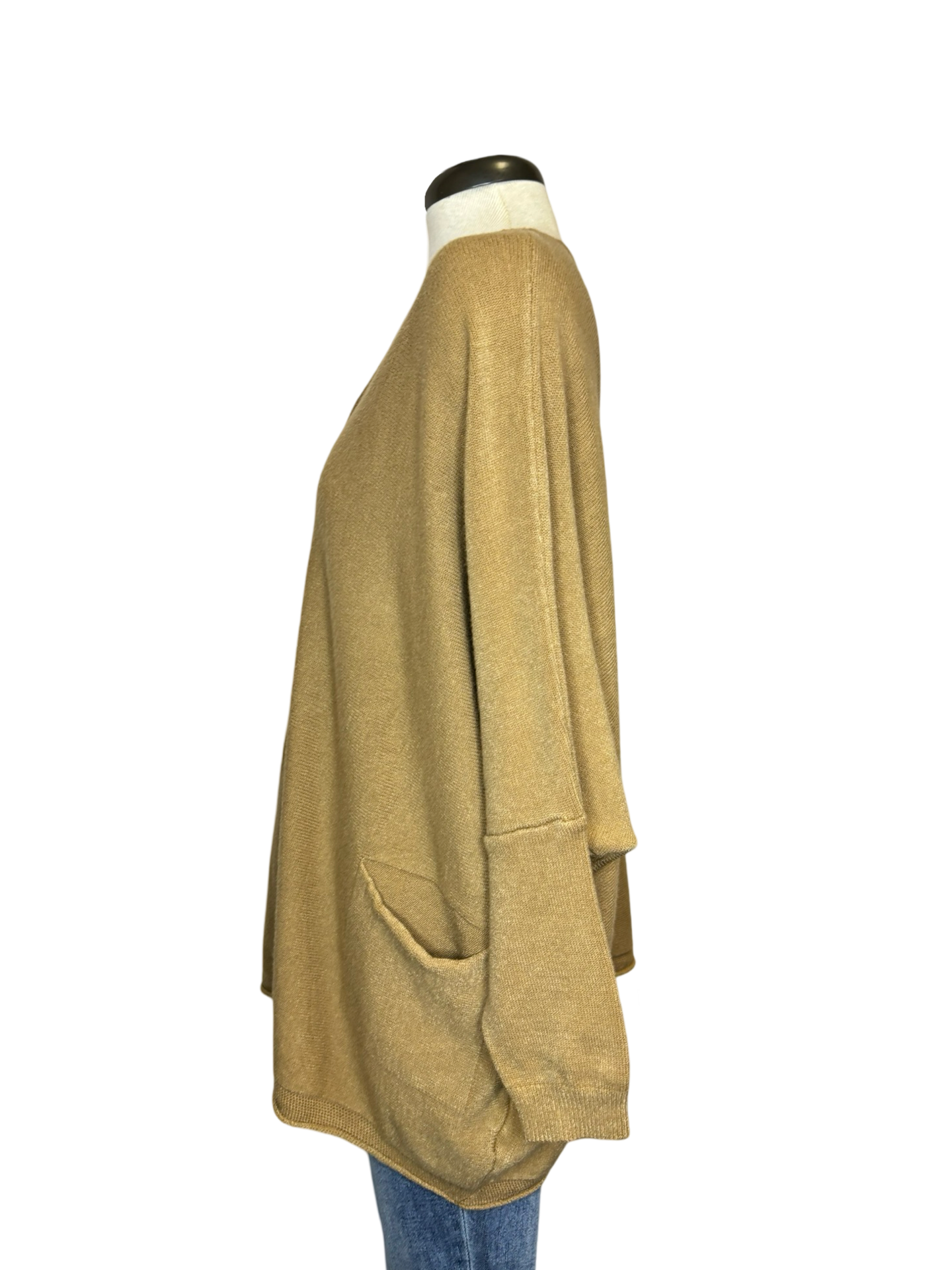 Leonie Oversize V Neck Sweater Caramel