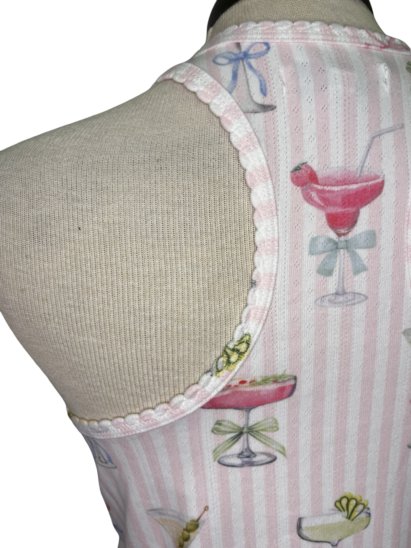 Pretty Punch Cocktail Print Racerback Tank Top