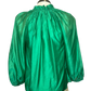 Split Neck Blouse Emerald