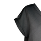 Textured V Neck Top Black